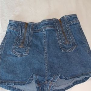 Free People Jean Shorts